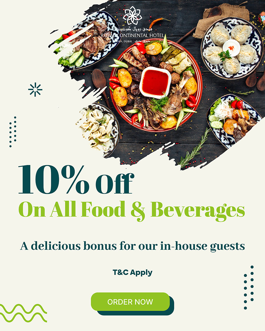 10% Off on All Food & Beverages