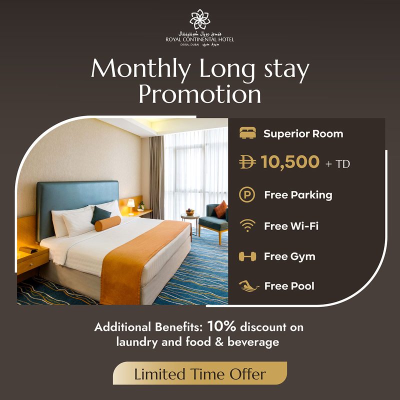 Affordable Monthly Hotel Long Stay in Dubai