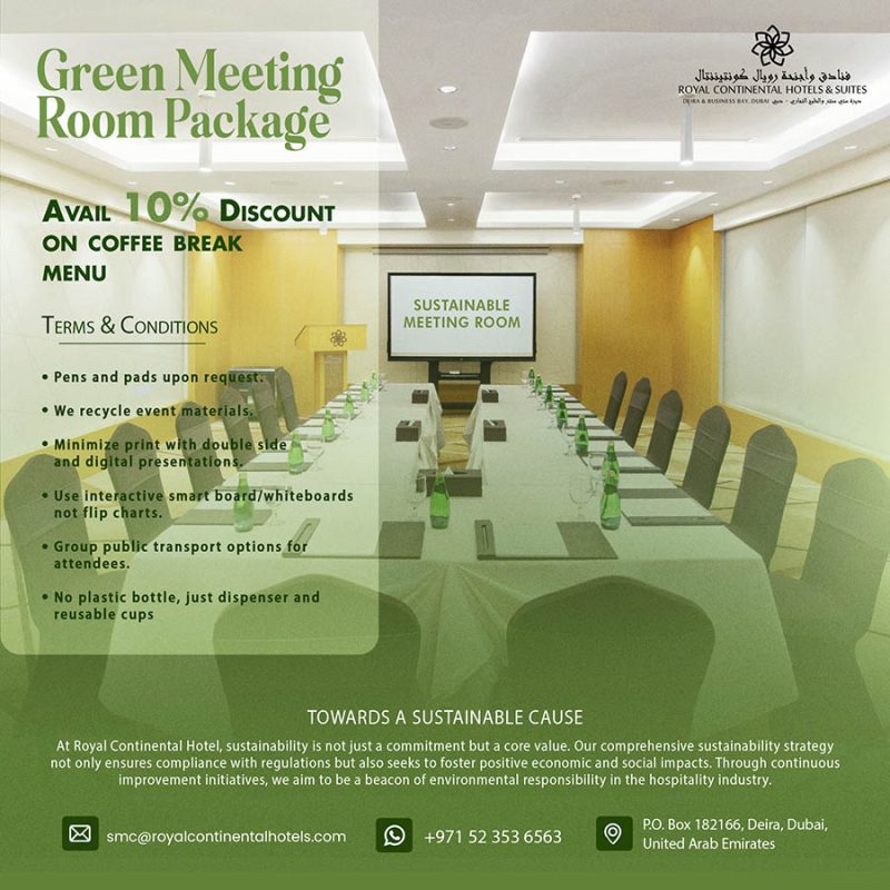 Green Meeting Room Package